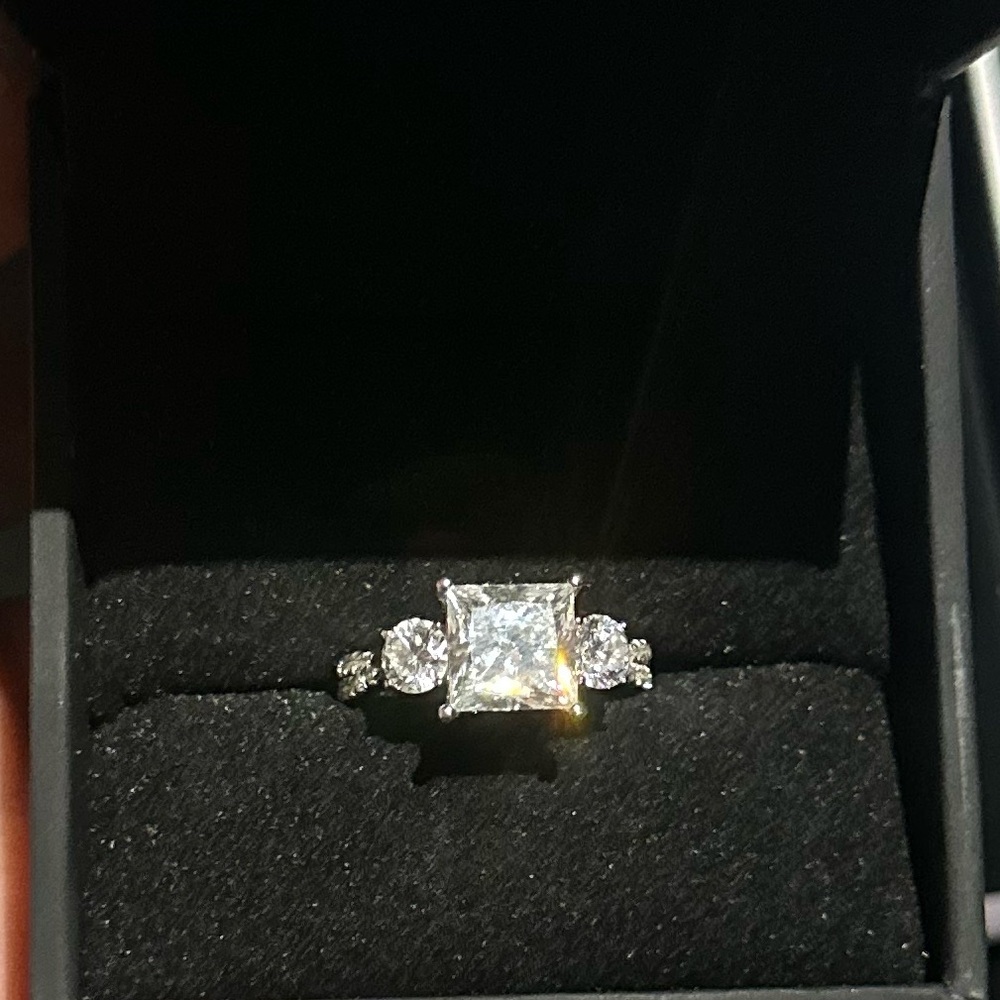 Zales White gold Lab grown Diamond Ring